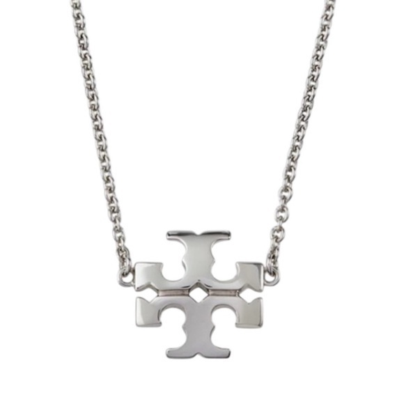 Tory Burch Jewelry - Tory Burch Silver Kira Pendant Chain Necklace